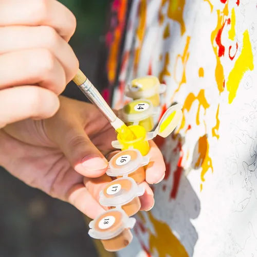 Vista 6 de Ledgebay Pintura por números para adultos: kit de pintura numérica de principiante a avanzado, divertidos proyectos de manualidades y manualidades
