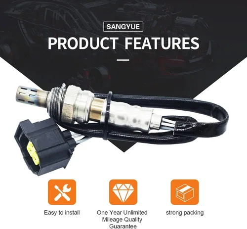 Vista 4 de Sensor de oxígeno para Jeep Wrangler 2007 2008 2009 3.8L Upstream + Downstream 4PCS