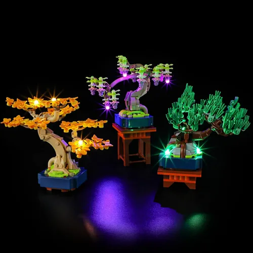 Vista 27 de Kit de iluminación LED Briksmax para árbol bonsái – Compatible con el modelo de bloques de construcción Lego 10281 – no incluye el set de Lego
