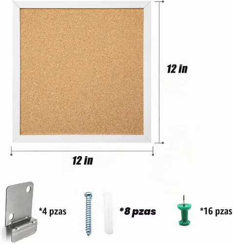 Vista 2 de Tableros de corcho para pared, tablero de anuncios de corcho para paredes