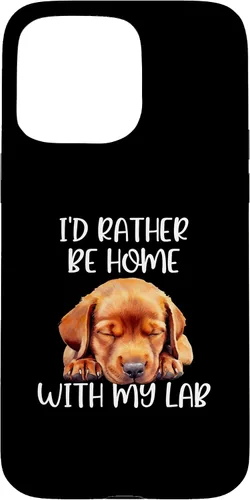 Vista 30 de Funda para iPhone 11 Pro Max Fox Red Lab Mom Dad I'd Rather Be Home Labrador Retriever