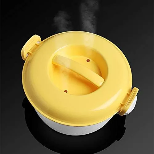 Vista 7 de Horno de microondas portátil Arrocera Vaporizador multifuncional 2800Ml Aislamiento Fiambrera Utensilios al vapor para microondas