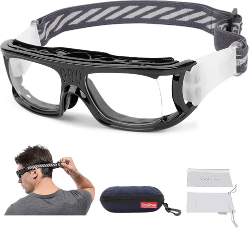 Vista 6 de SooGree Gafas deportivas para hombre, gafas protectoras antivaho para baloncesto