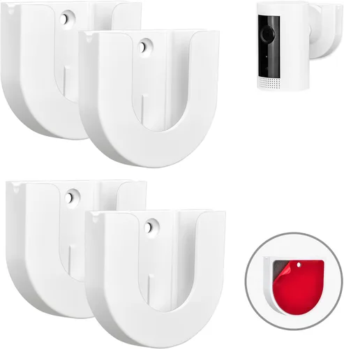 Vista 8 de Paquete de 4 soportes adhesivos de pared para cámara interior (2ª generación y 1ª generación), fuerte adherencia, fácil de instalar, no necesita