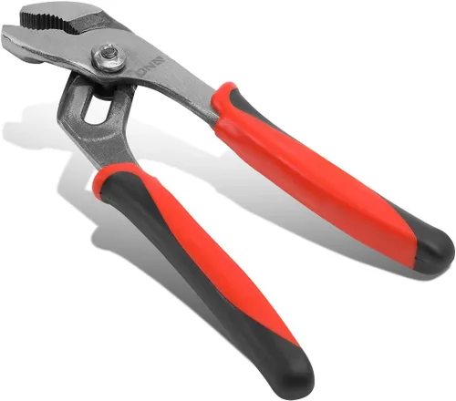 Vista 7 de DNA Motoring TOOLS-00074 - Alicates para juntas de ranura de 8 pulgadas, alicates endurecidos con dientes tratados térmicamente, agarres de PVC
