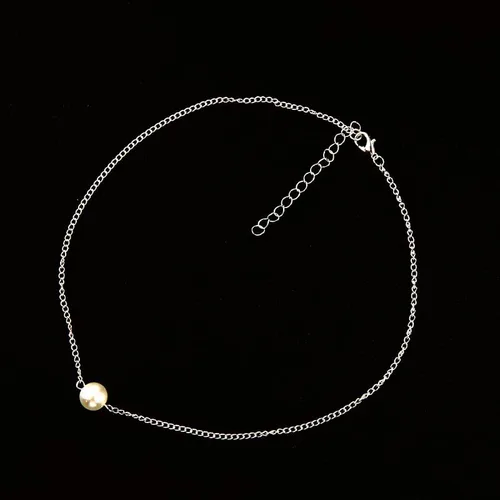 Vista 5 de Juego de 3 collares para mujer, cadenas de joyería en capas, gargantilla de cristal artificial, perla, cuentas de cobre, colgante de flecos, moda
