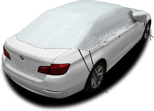 Vista 6 de Safe View Cubierta de Medio Coche Superior Impermeable/Resistente al Viento/A Prueba de Polvo/Cubierta de Parabrisas Nieve Invierno Verano (Sedan 3L)