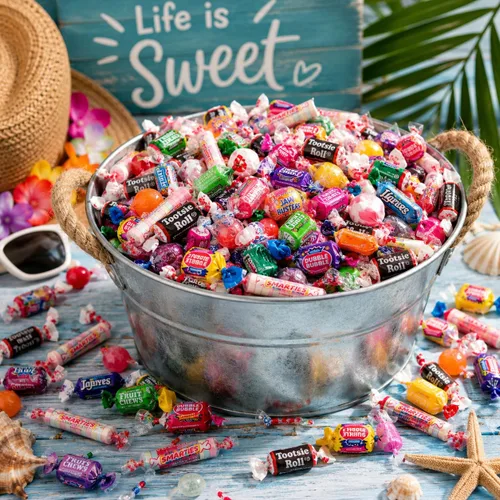 Vista 5 de Fun Express Paquete variado de dulces a granel de 30 libras, dulces de Halloween a granel envueltos individualmente para recuerdos de fiesta