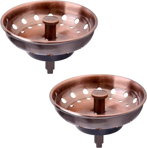 Vista 12 de KONE Colador de Drenaje para Fregadero Dorado Tapón y Colador para Fregadero de Acero Inoxidable Cesta Coladora para Fregadero de Cocina de Repuesto