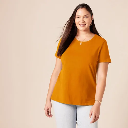 Vista 389 de Amazon Essentials Women's Regular-Fit Short-Sleeve Crewneck T-Shirt