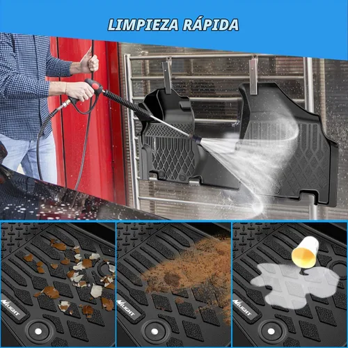 Vista 6 de Nilight Tapetes de piso TPE para Honda Odyssey 2011 2012 2013 2014 2015 2016 2017, para todo tipo de clima, forro de piso personalizado, resistente