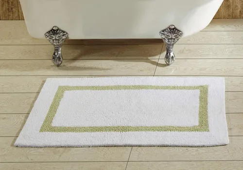 Vista 58 de Better Trends - Alfombra de baño 100% algodón reversible, altamente absorbente y lavable a máquina, suave, tapete de ducha para piso de baño