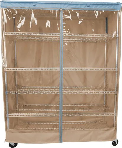 Vista 8 de Formosa Covers Cubierta de unidad de estantería de alambre resistente al agua de alta calidad para garajes, cocinas, oficinas y más - Panel