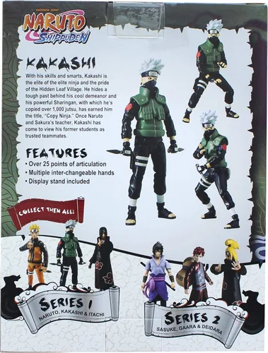 Vista 3 de Toynami Naruto Shippuden Kakashi - Figura de acción de 4 pulgadas