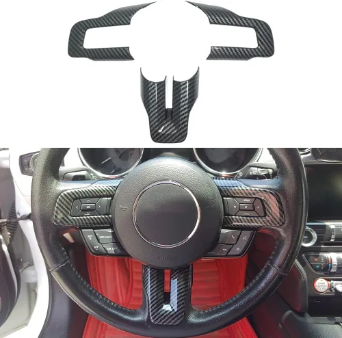 Vista 10 de AOKIO Cubierta de marco de interruptor de manija compatible con Ford Mustang 2015 2016 2017 2018 2019 2020 2021 2022 2023 2024 Accesorios