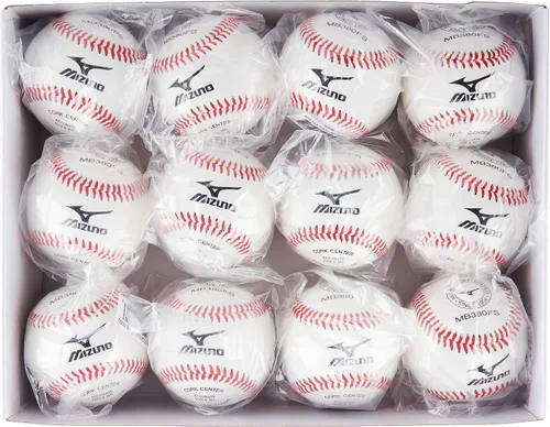 Vista 3 de Mizuno MB380 Béisbol de costura plana Blanco Unisex Sin tamaño (0000)