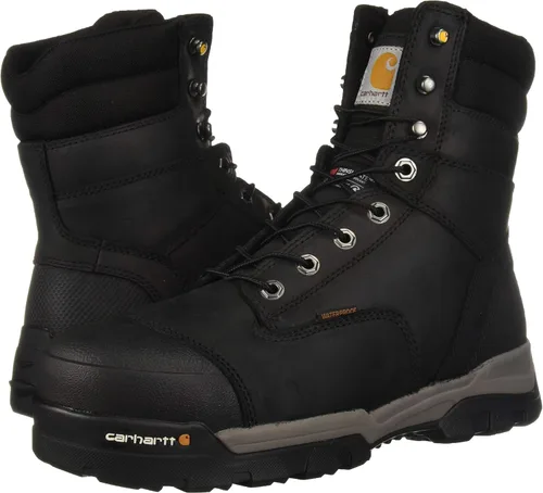 Vista 7 de Carhartt - Botas de trabajo para hombre de 8.0in, impermeables, puntera compuesta