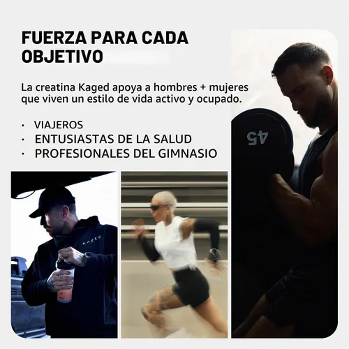 Vista 7 de Kaged Monohidrato de creatina + tecnología de absorción máxima 25
