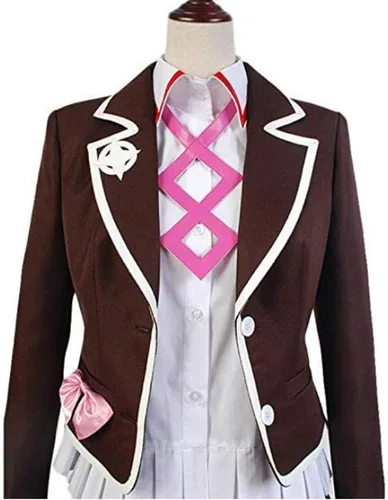 Vista 4 de Danganronpa Utsugi Kotoko Vestido Cosplay Traje Escuela Uniforme Personalizado