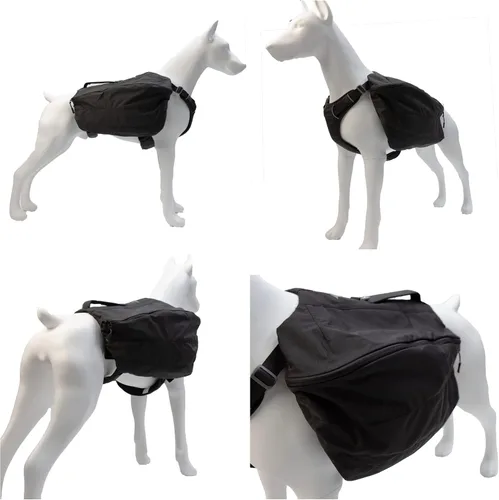 Vista 6 de Mochila multifuncional para perros para senderismo, mochila multifuncional para el día del perro, bolsa de viaje con cremallera, mochila