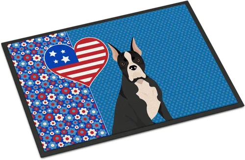 Vista 72 de Caroline's Treasures WDK5119JMAT Airedale Terrier USA - Tapete para interiores o exteriores, 24 x 36 pulgadas, tapete para puerta delantera