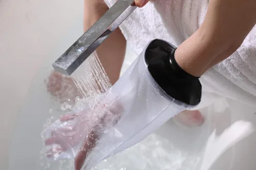 Vista 6 de HO - Protector de heridas impermeable para ducha, protector de yeso sellado reutilizable, bolsa de fundición, funda fundida, protección impermeable
