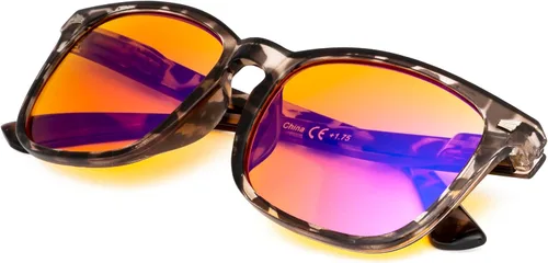 Vista 18 de Gafas de lectura cuadradas de gran tamaño con bloqueo de luz azul para mujeres y hombres