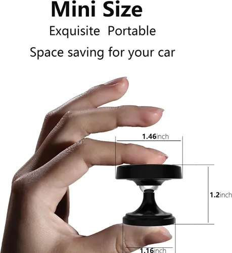 Vista 4 de Paquete de 2 soportes magnéticos para teléfono para automóvil, soportes magnéticos [4 placas] para soportes de teléfono de automóvil para tu