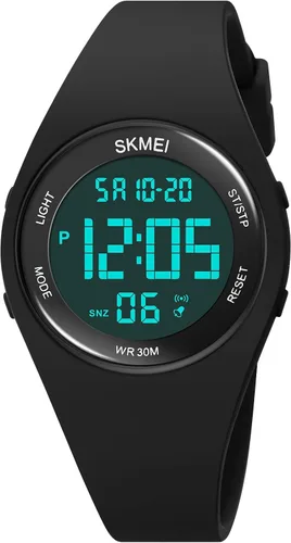 Vista 2 de FANMIS Reloj deportivo digital de moda para mujeres y hombres, reloj deportivo electrónico al aire libre Militar multifunción luminoso impermeable
