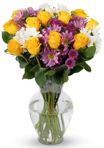 Vista 8 de Ramo de flores "Life is Good" de Benchmark Bouquets, de color naranja