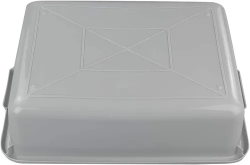 Vista 5 de Anbers Caja comercial de autobús comercial de plástico 13L/gris, lavabo de la tina, 4 paquetes