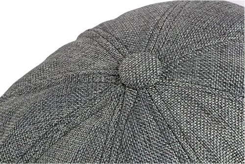 Vista 6 de Gorra de 8 paneles para hombre, estilo vintage, con banda elástica, transpirable, ligera, para conducir cabbie hiedra Caqui