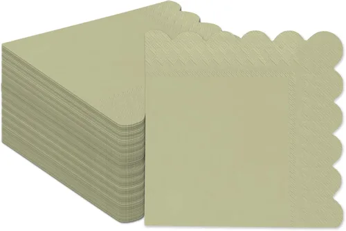 Vista 18 de qiqee 24 colores Morandi servilletas de cóctel 5x5 pulgadas, servilletas desechables para bebidas, boda, cena, fiesta de cumpleaños, diseño de ola