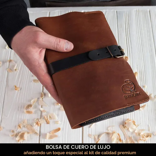 Vista 7 de BeaverCraft Kit de Herramientas para Tallar Cucharas de Madera S14x Deluxe - Juego de Herramientas de Tallado incluye Cuchillo de Tallado de Madera
