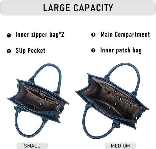 Vista 5 de Chinllo Bolso de mano para mujer, bolso Stachel con asa superior y correa para el hombro
