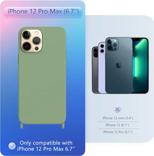 Vista 38 de Funda compatible con iPhone 8 Plus, iPhone 7 Plus/6 Plus/6S Plus con cordón, funda cruzada para iPhone con correa ajustable de silicona para iPhone