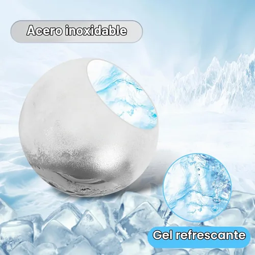 Vista 3 de EooCoo Rellenos para calcetines para hombres, juego de 6 piedras reutilizables para whisky, kit de bolas de hielo de acero inoxidable para beber