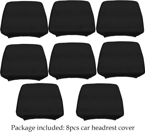 Vista 7 de 8 piezas Fundas para reposacabezas de coche, suaves, lavables, a prueba de suciedad, protectores de reposacabezas para coches, universales, aptas