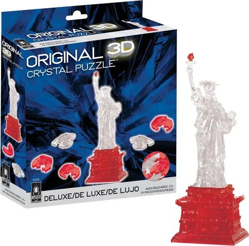 Vista 8 de Rompecabezas 3D de cristal de la Estatua de la Libertad, rompecabezas de 78 piezas, a partir de 12 años Multicolor