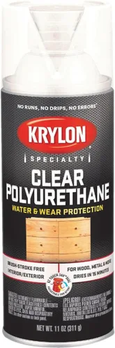 Vista 2 de Krylon Revestimiento de poliuretano en aerosol transparente, 11 onzas, acabado brillante Varios
