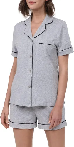 Vista 3 de PajamaGram Pijama para mujer - Conjunto de pijama corto para mujer 100 algodón Multi colorido