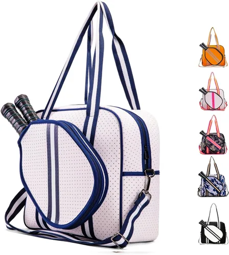 Vista 8 de MANUEKLEAR Bolso Bandolera Sling PickleballBag Tote, Bolsas de Pickleball para Mujeres y Hombres, Bolsas de Pickleball para Mujeres