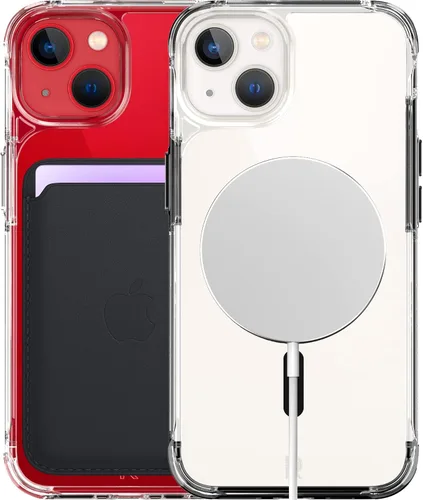 Vista 7 de REBEL Funda transparente para iPhone 13 [Crystal Series Gen-3] compatible con MagSafe, no se amarillea, antiarañazos, protección a prueba de golpes
