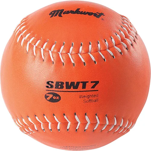 Vista 3 de Markwort Funda de cuero con peso de 12 pulgadas para softballs