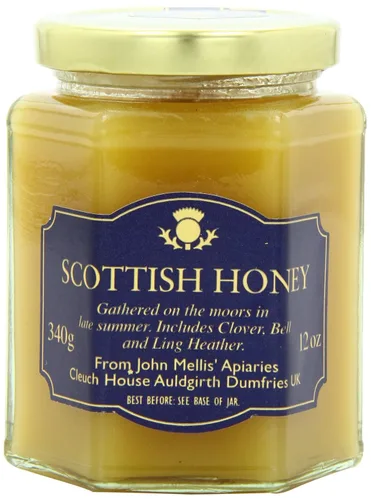 Vista 8 de Mellis Scottish Blossom Honey, tarro de 12 onzas