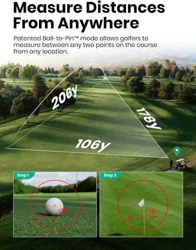 Vista 15 de MILESEEY G1 Touchscreen & GPS Rangefinder with 43000+ Built-in Golf Courses