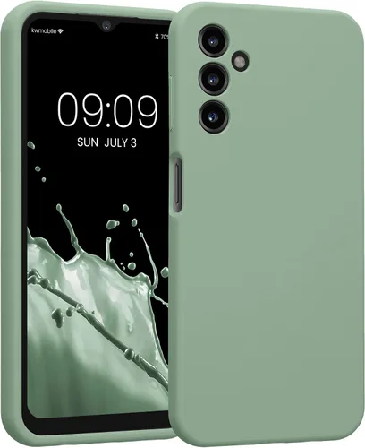Vista 41 de kwmobile Funda compatible con Samsung Galaxy A13 4G - Funda delgada de silicona TPU - Acabado suave al tacto - Amarillo radiante