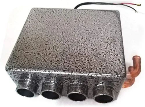 Vista 7 de Calentador universal de 12 V con 4 puertos para debajo del salpicadero, con interruptor de velocidad, gris, para automóvil, camión, barcos