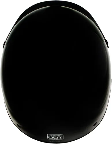 Vista 5 de Milwaukee Helmets MPH9719DOT - Casco de media motocicleta con diseño de lunares 'Momentum', negro brillante, para hombres y mujeres, con visera