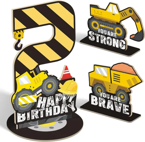 Vista 40 de Juego de 3 piezas de dinosaurios con signo de número de 2º cumpleaños, decoración de mesa de dinosaurios para niños y niños de 2º cumpleaños